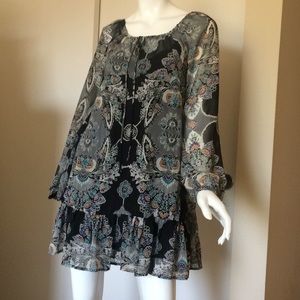 Flowing multicolor dress